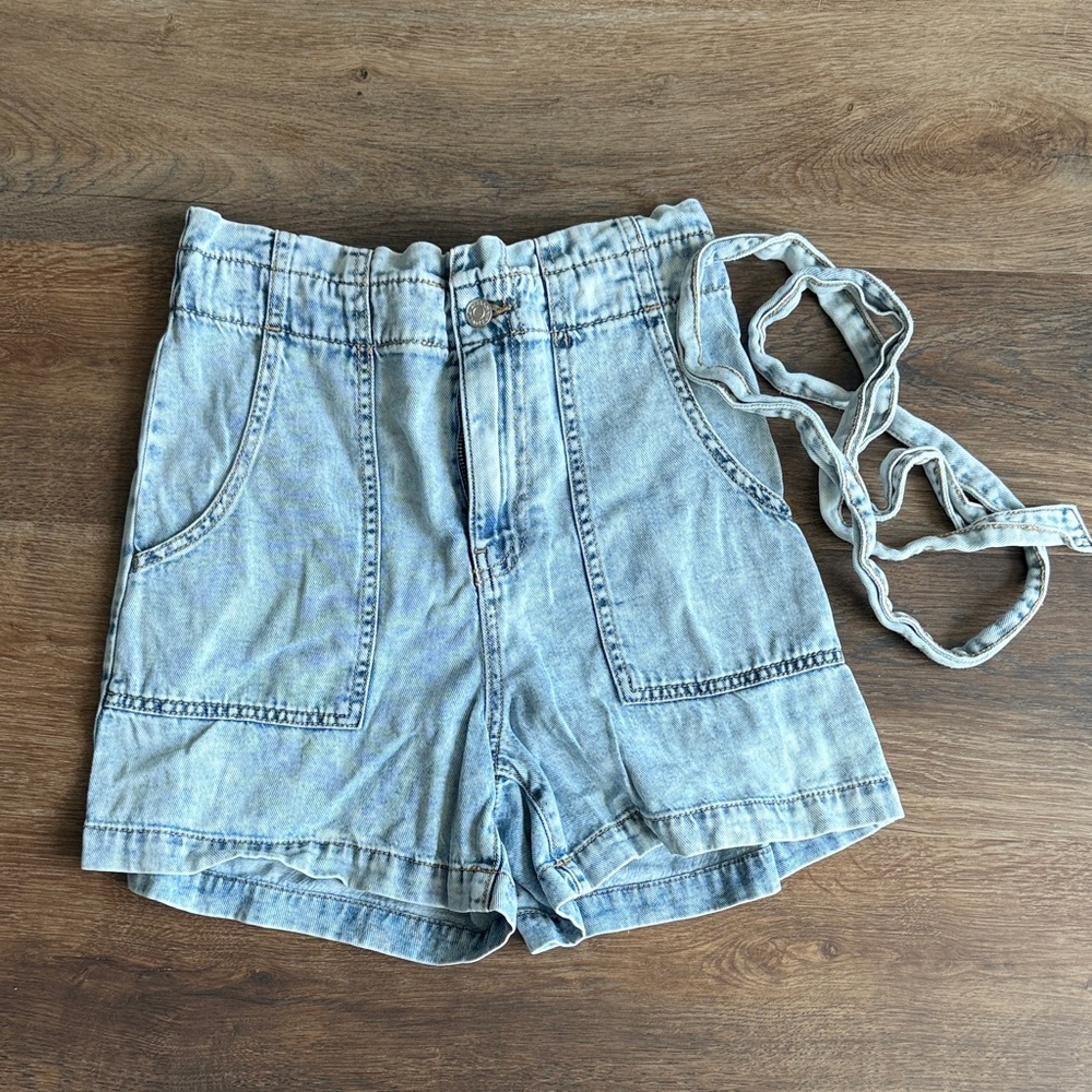 Banana Republic Light Blue High Waist Denim Shorts